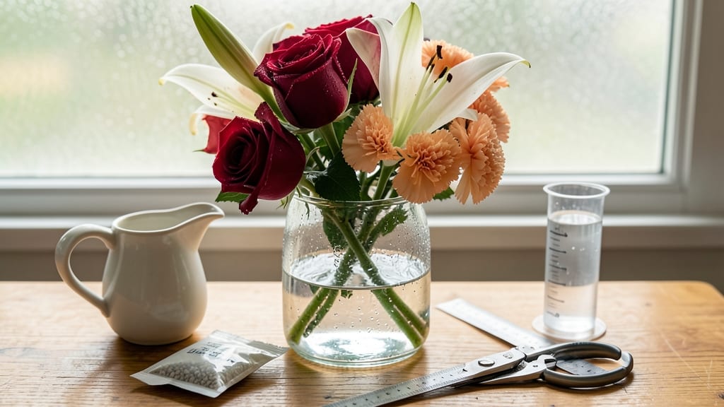 How Much Water in a Vase for Flowers: Exact Measurements by Flower Type