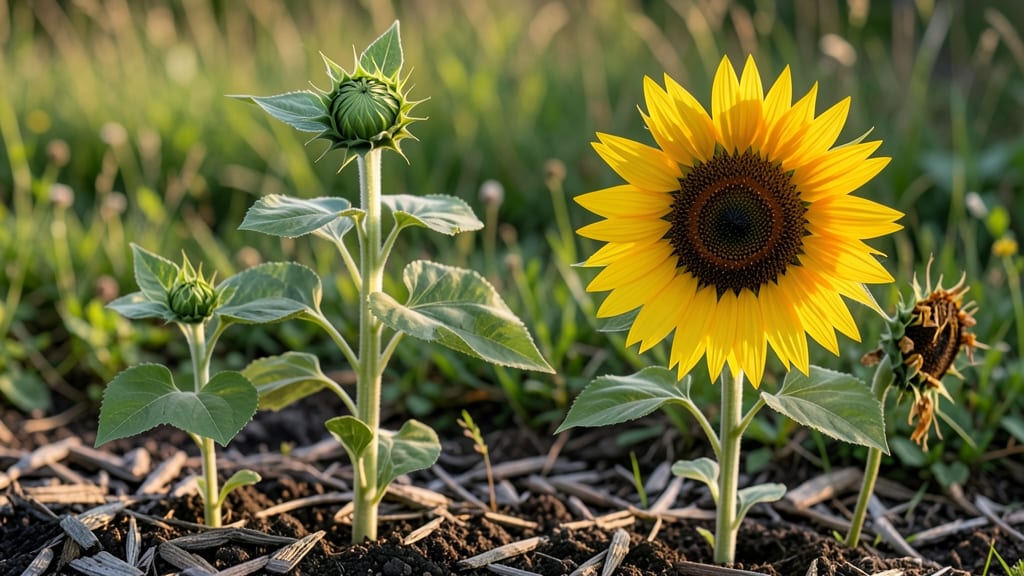 Black Oil Sunflower Growth Stages: Month-by-Month Height & Development Chart