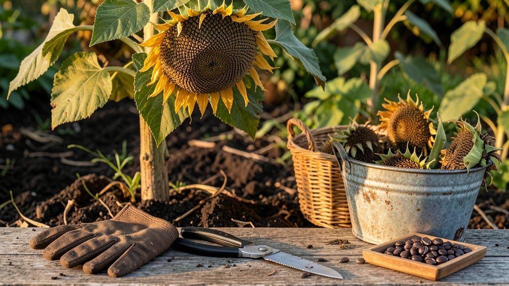 When to Harvest Sunflowers: Spot Seed Heads Turning Brown at Centers