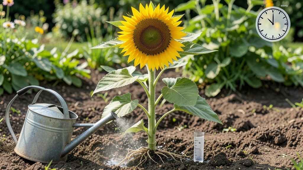 How Often Should You Water Sunflower Plants: Deep-Soil Rules by Growth Stage