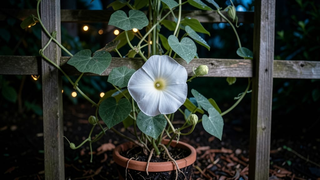 What Does a Moonflower Plant Look Like: Night-Blooming Beauty with Giant White Flowers