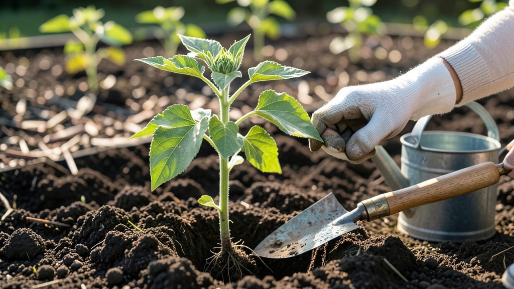 How Deep to Transplant Sunflowers: Root Depth Secrets for Stronger Stems