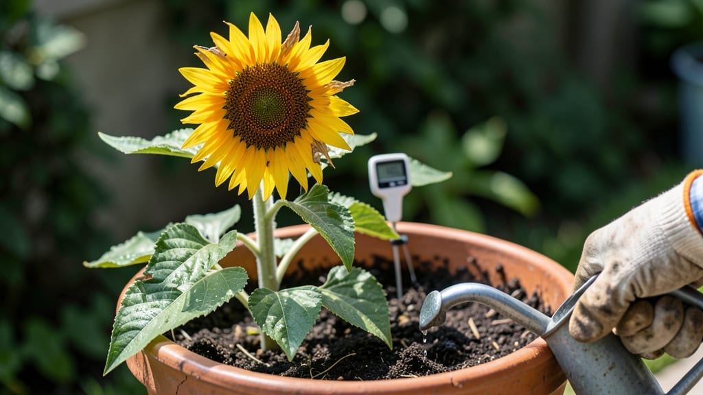 How Often to Water Sunflowers in Pots: Soil-Drying Test for Perfect Growth